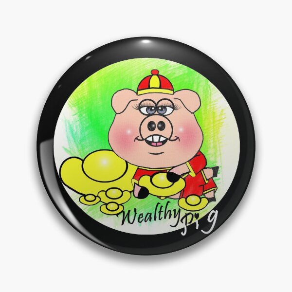 Item preview, Wealthy pig  designed and sold by Shirley cute art .
