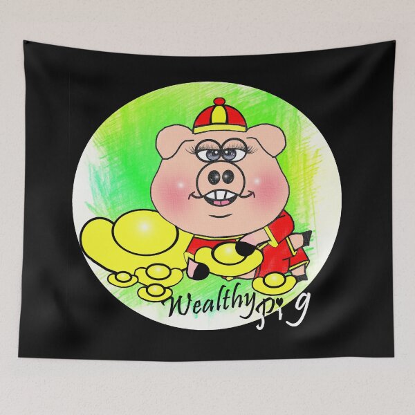 Item preview, Wealthy pig  designed and sold by Shirley cute art .