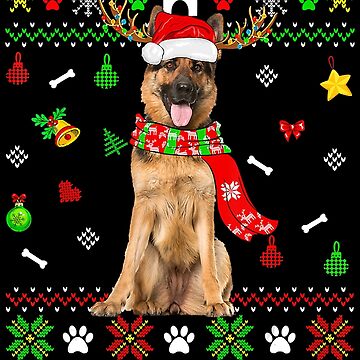 Christmas sweater for german shepherd hotsell