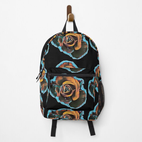 Item preview, Orange and Turquoise Blue Rose designed and sold by JuleZ54.