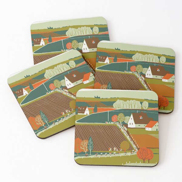 Item preview, Cycling Landscape Retro Color designed and sold by AlyssoCharm.