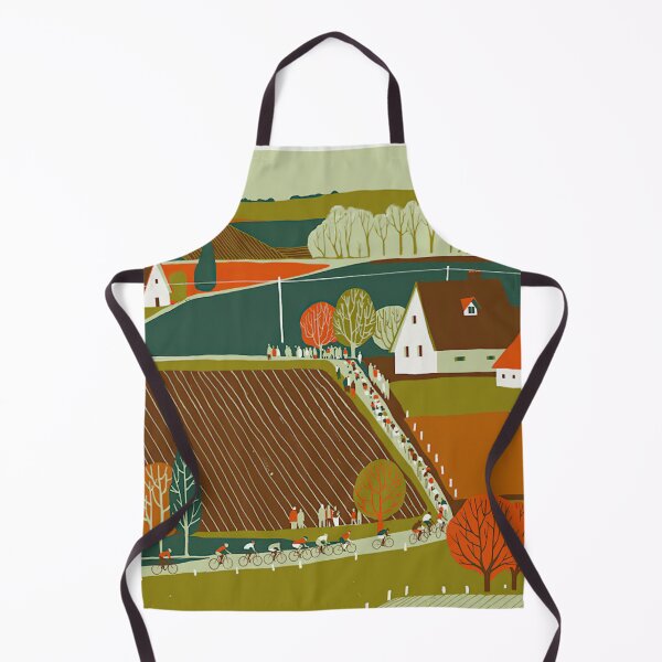 Item preview, Cycling Landscape Retro Color designed and sold by AlyssoCharm.