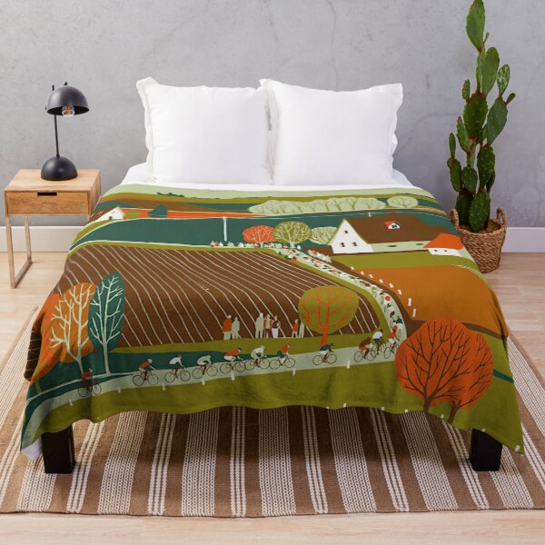 Item preview, Cycling Landscape Retro Color designed and sold by AlyssoCharm.