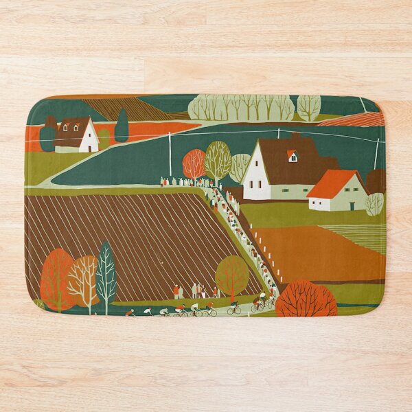 Item preview, Cycling Landscape Retro Color designed and sold by AlyssoCharm.