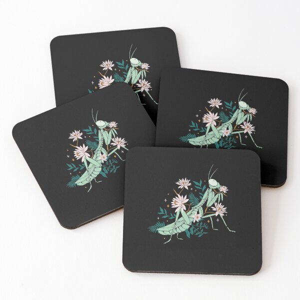 Item preview, Praying mantis with flowers designed and sold by DerSenat.