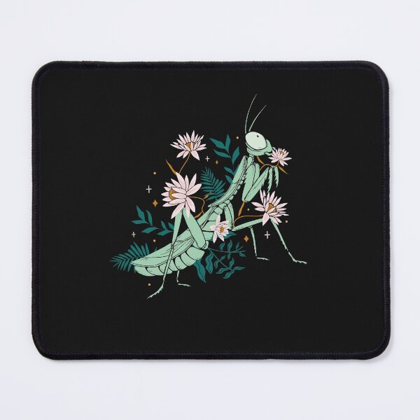 Item preview, Praying mantis with flowers designed and sold by DerSenat.
