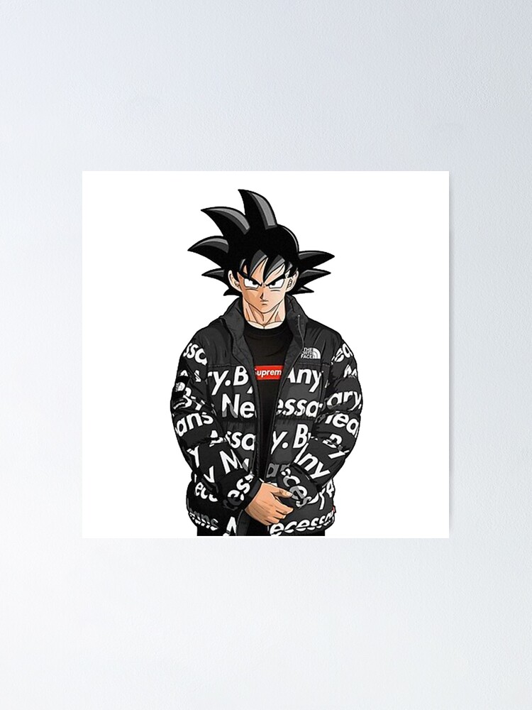 Download Awesome Supreme Drip Goku Digital Art Wallpaper