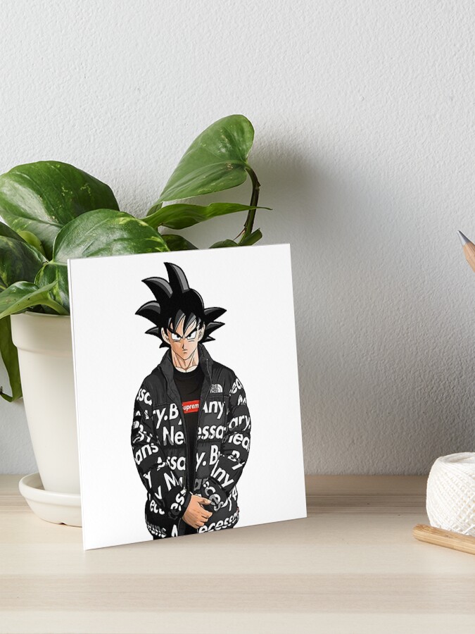 Goku in modern drip style meme