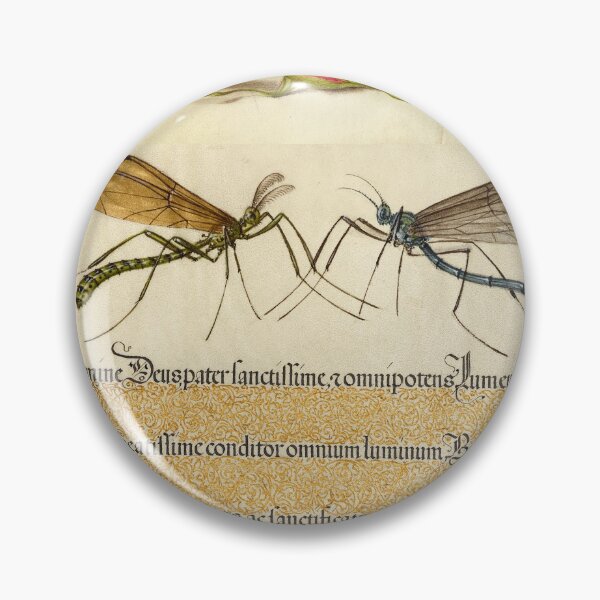 Item preview, Naturalist Manuscript: Flowers, Insect, and Calligraphy Illumination by Joris Hoefnagel designed and sold by Naturalist Prints.