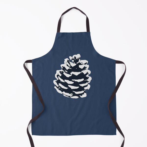 Item preview, Christmas snowy pinecone on blue background designed and sold by by-jwp.