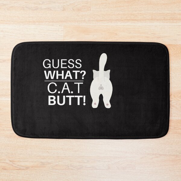 Item preview, FUNNY GUESS WHAT? CAT BUTT DESIGN T-SHIRT designed and sold by Luckydoe1.