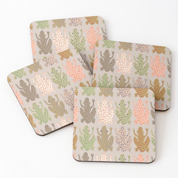 Item preview, Frog leap, quirky amphibian with dots designed and sold by cleolovescolor.