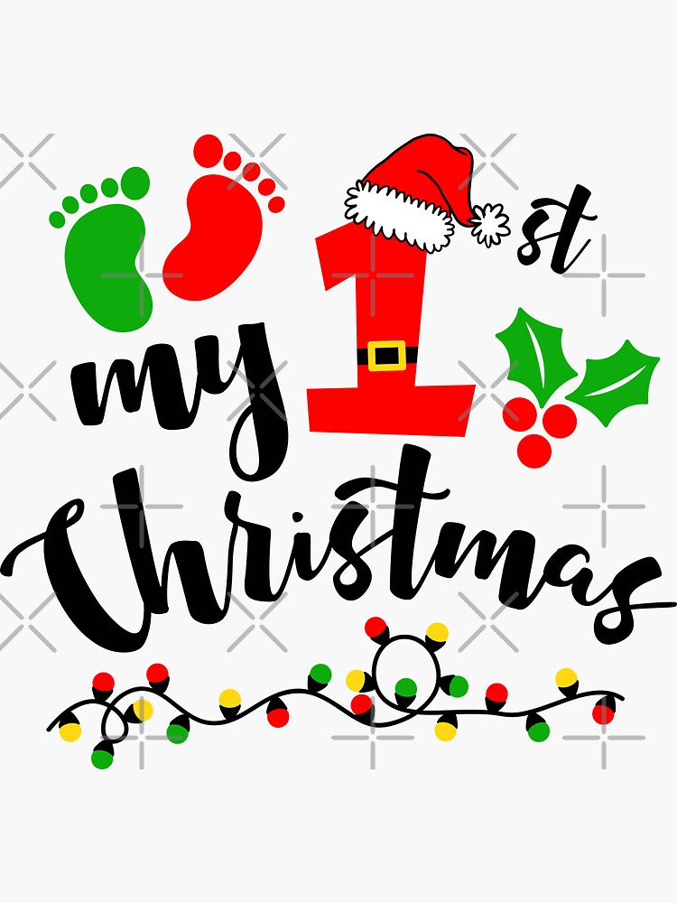 First Christmas As A Mom Funny 1st Christmas Gifts for New Mom Mommy Moms   Sticker for Sale by clothesy7