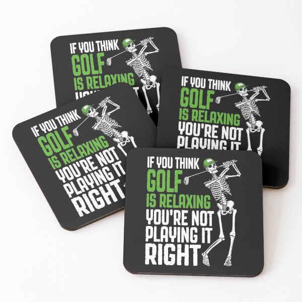 Item preview, Golf Is Relaxing Funny Skeleton Golfer Humor Quote designed and sold by GrandeDuc.