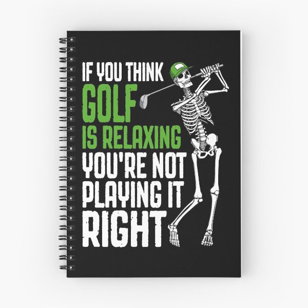 Item preview, Golf Is Relaxing Funny Skeleton Golfer Humor Quote designed and sold by GrandeDuc.