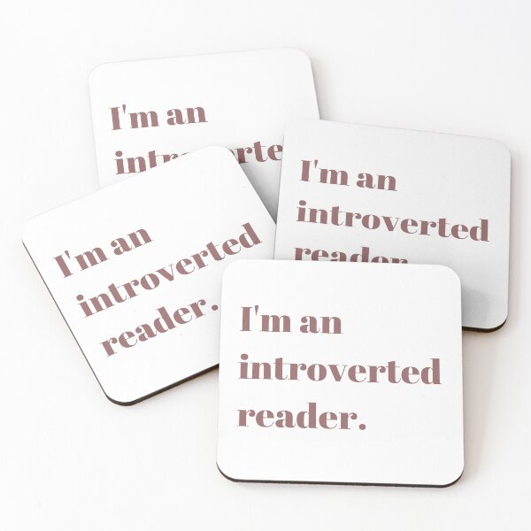 Item preview, I'm an introverted reader designed and sold by The Bookworm Store.