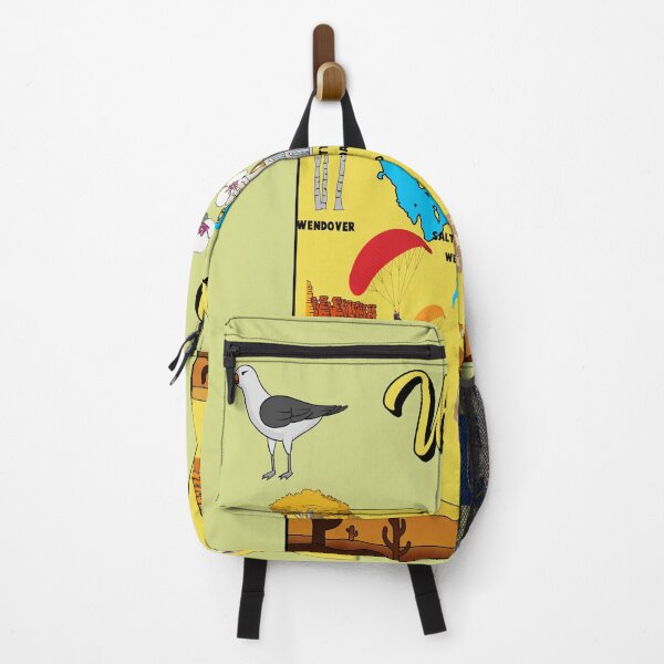 Item preview, Hand Drawn Illustration of Utah state Map with Tourist Destinations, USA designed and sold by mashmosh.