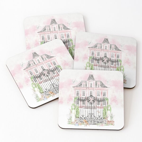 Item preview, French Chateau Christmas with woodland animals designed and sold by Wendy Paula Patterson.