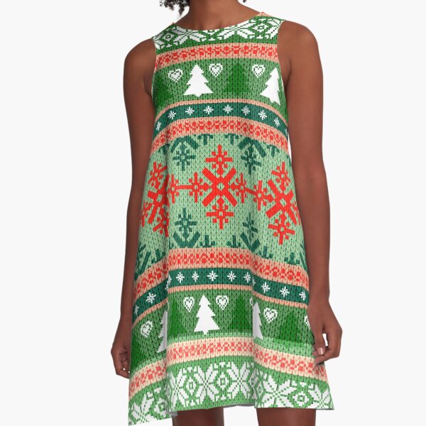 Item preview, Winter Holiday Christmas Nordic Folk Pattern Sweater designed and sold by AlteredAtelier.