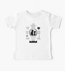 Pride and Prejudice Elizabeth and Darcy "Iconic Quotes" Silhouette Design Baby T-Shirt