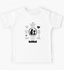Pride and Prejudice Elizabeth and Darcy "Iconic Quotes" Silhouette Design Kids T-Shirt