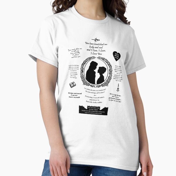 Item preview, Pride and Prejudice Elizabeth and Darcy "Iconic Quotes" Silhouette Design  designed and sold by The_Girly_Nerd_Shop.