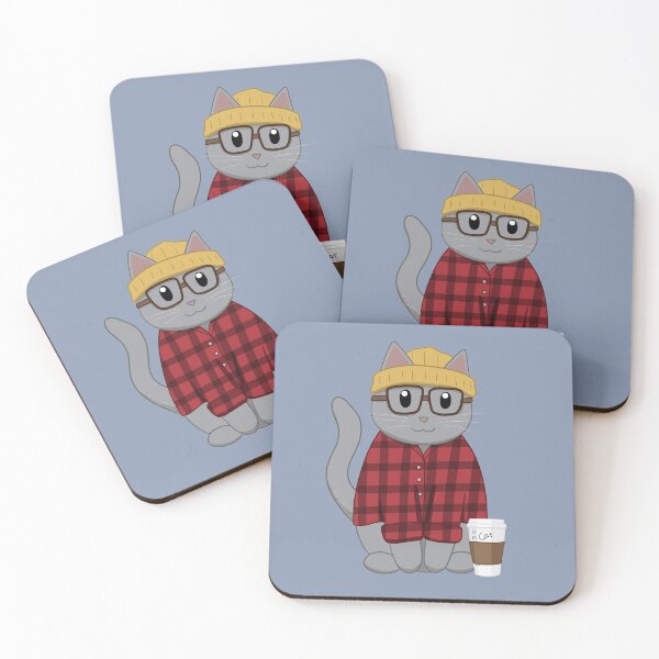 Item preview, Hipster Cat designed and sold by PineappleTeaCat.