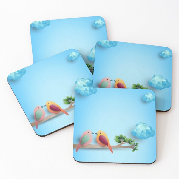 Item preview, Chirping love birds digital art designed and sold by Bkstores.