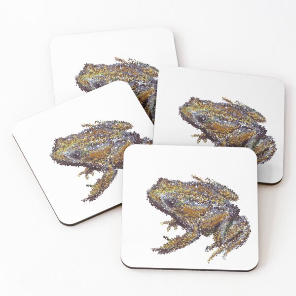 Item preview, Baw Baw Frog Pointillism Dot Art designed and sold by lokilovesart.