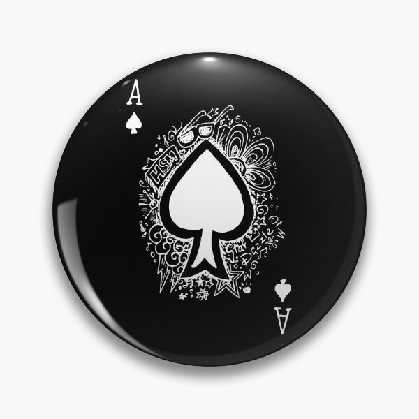 Item preview, Ace Of Spades | Doodles (Dark) designed and sold by the-krisney-way.