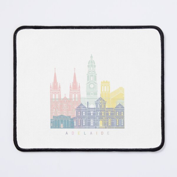Item preview, ADELAIDE SKYLINE POSTER PASTEL designed and sold by paulrommer.