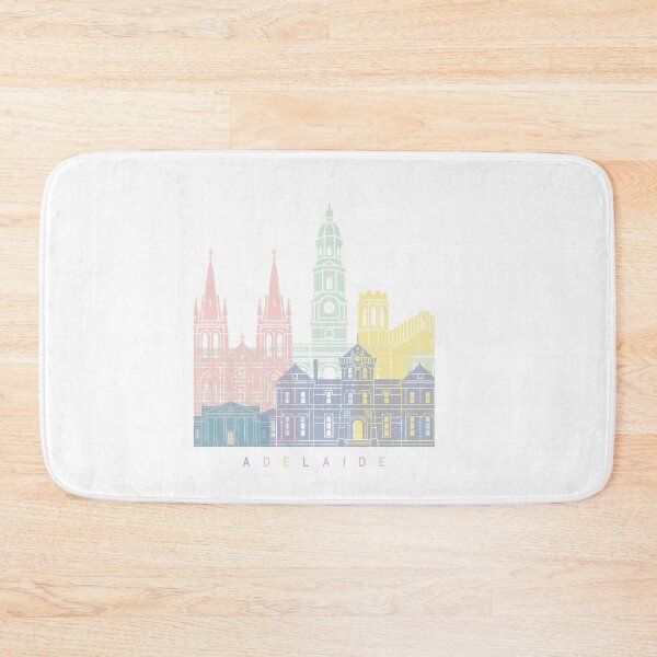 Item preview, ADELAIDE SKYLINE POSTER PASTEL designed and sold by paulrommer.