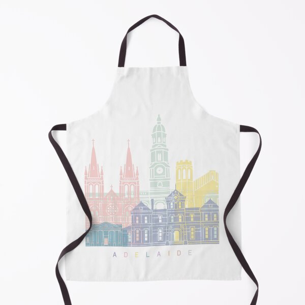 Item preview, ADELAIDE SKYLINE POSTER PASTEL designed and sold by paulrommer.