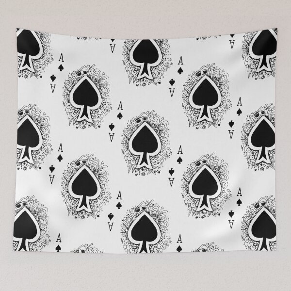 Item preview, Ace Of Spades | Doodles (Light) designed and sold by the-krisney-way.