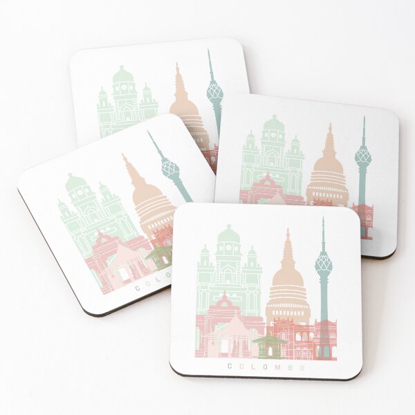 Item preview, Colombo skyline poster pastel designed and sold by paulrommer.