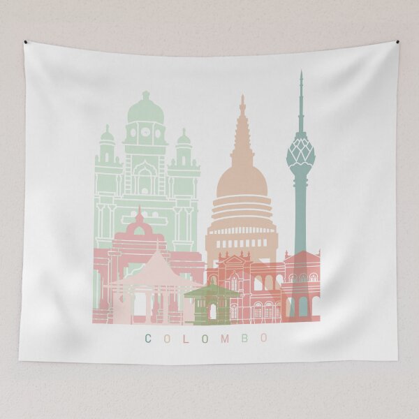 Item preview, Colombo skyline poster pastel designed and sold by paulrommer.