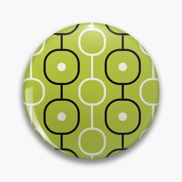 Item preview, Geometric Pattern: Circle Chain: Lime/Black designed and sold by Red Wolf.