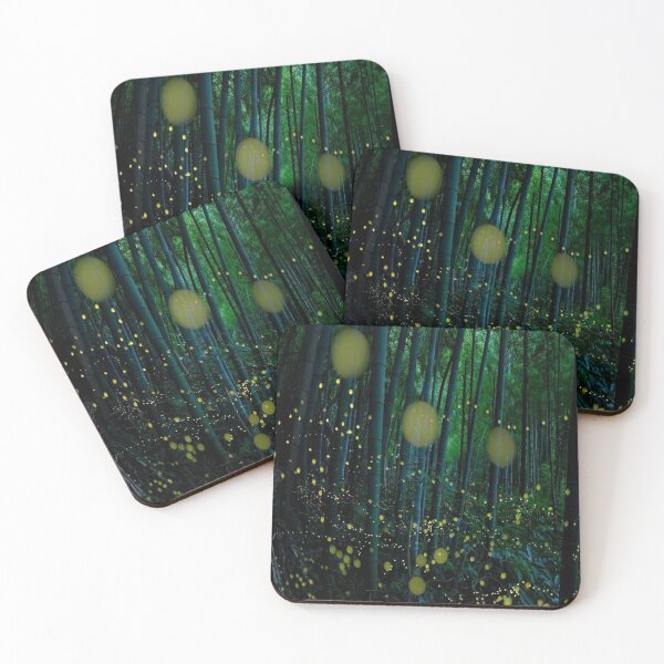 Item preview, fire flies in forest designed and sold by ritusdesigns.