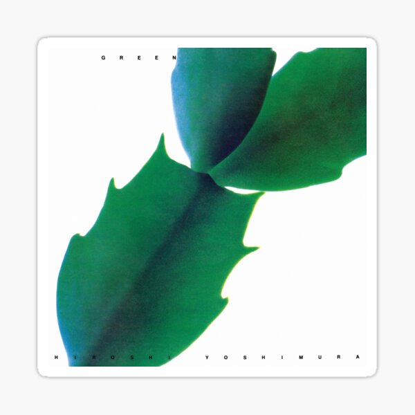Hiroshi Yoshimura ambient leaf album cover Sticker