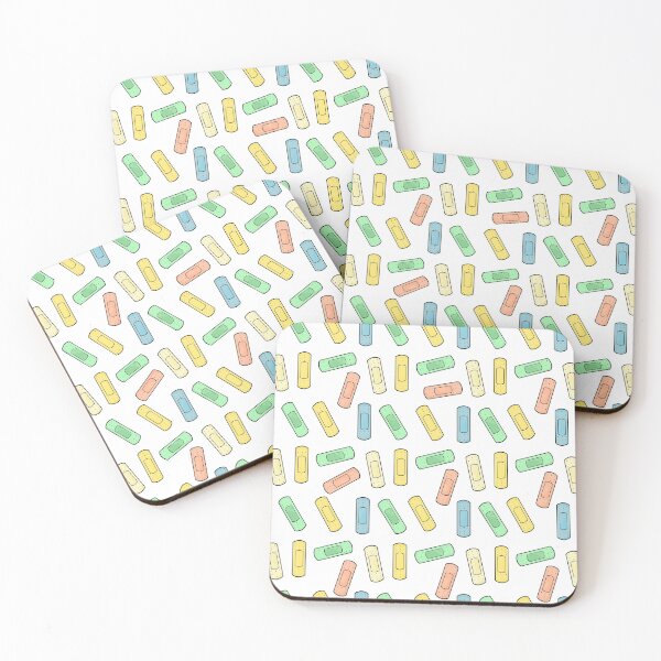 Item preview, cute pastel band aid pattern designed and sold by Preppy Aesthetic Designs.