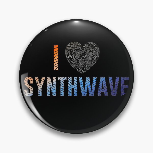 Item preview, Synthwave Me encanta Synthwave heart 80s 90s retro designed and sold by DerNerd.