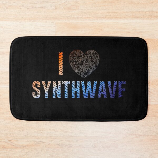 Item preview, Synthwave I love Synthwave heart 80s 90s retro designed and sold by DerNerd.