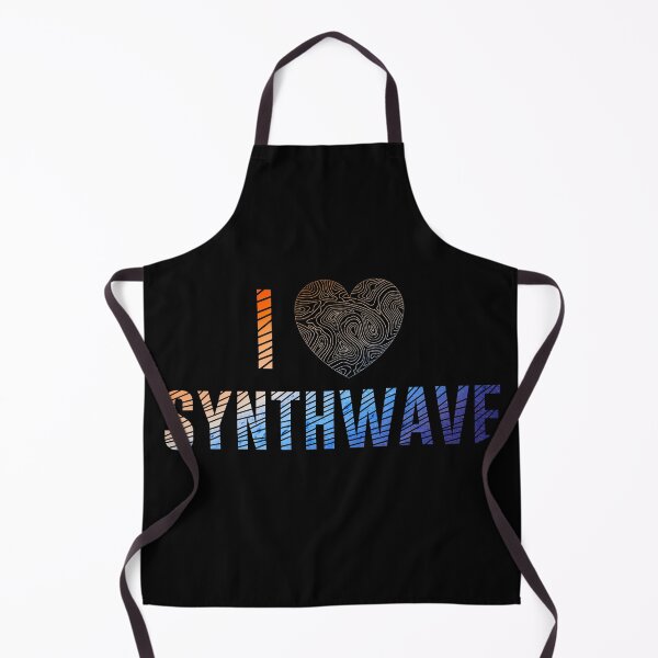 Artikelvorschau, Synthwave Ich Liebe Synthwave Herz 80er 90er Retro entworfen und verkauft von DerNerd.