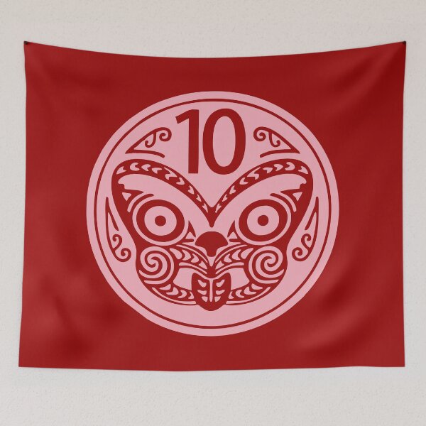 Item preview, Ten Cent Coin, coral, New Zealand Currency designed and sold by Kiwidom.