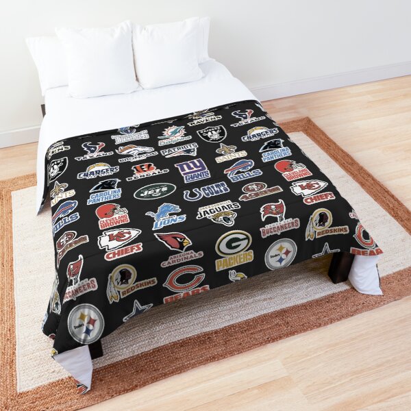 NFL teams black Comforter