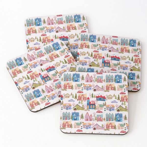 Item preview, Christmas Street Realtor Pattern designed and sold by Huynhdesign.