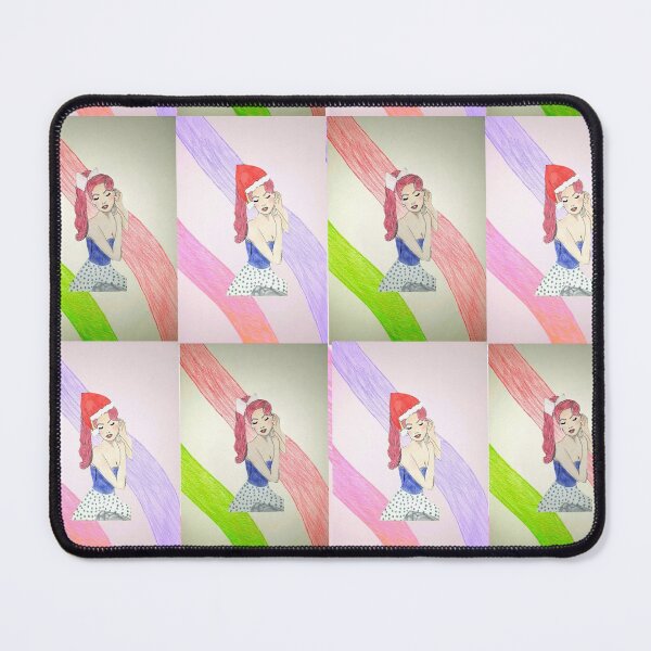 Item preview, Merry Christmas Festive Pinup Rockabilly Pattern designed and sold by ClosLineDesigns.