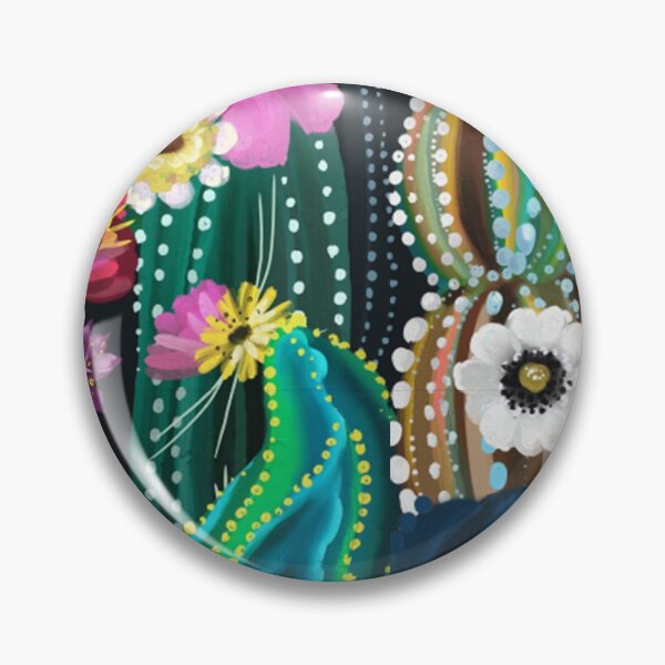 Item preview, Hand painted flower cactus bloom designed and sold by Huynhdesign.