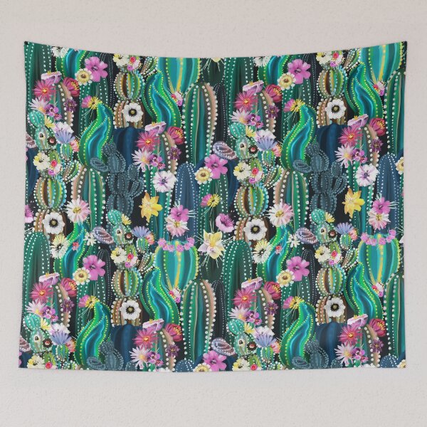 Item preview, Hand painted flower cactus bloom designed and sold by Huynhdesign.
