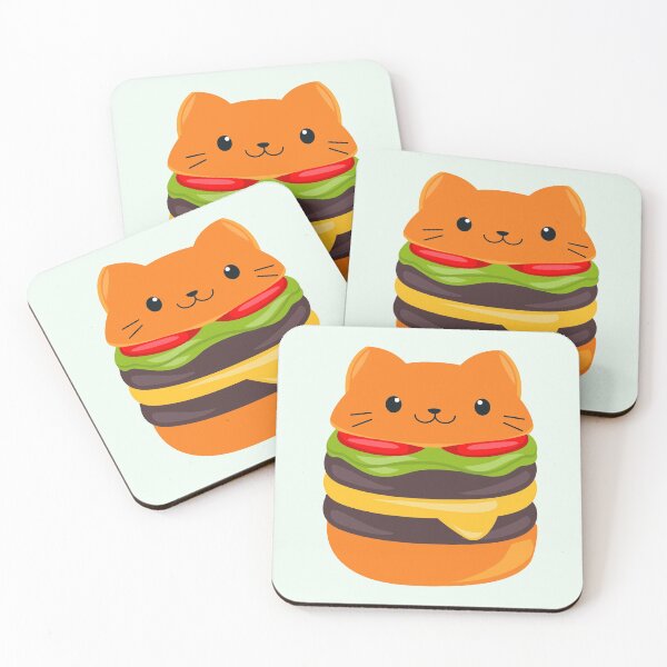 Item preview, Kawaii Kitty Cat Hamburger Catburger designed and sold by Simplyy  Unique.